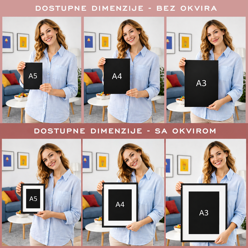 Dječji otisci - personalizirani metalik print
