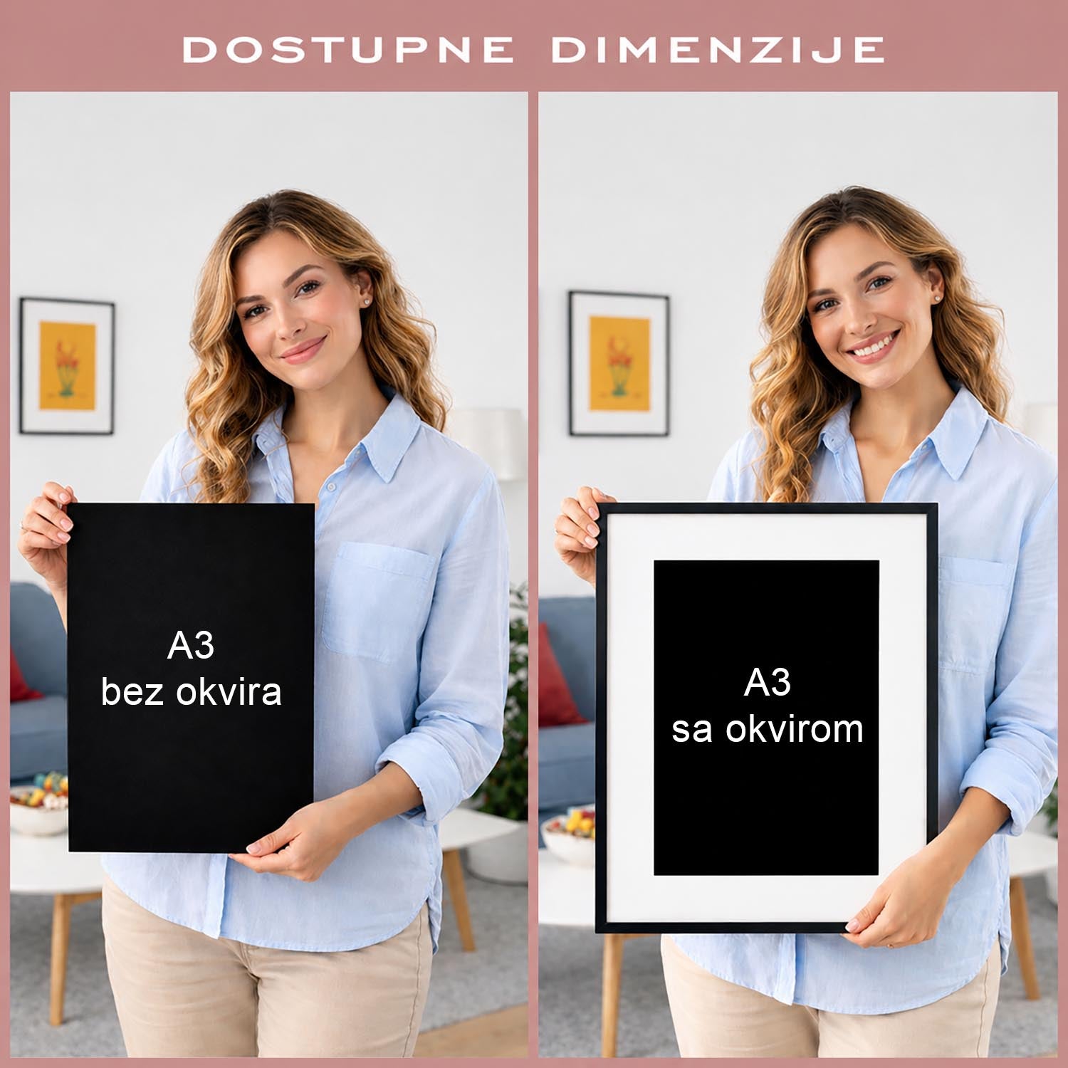 Obiteljski skupni otisci - personalizirani metalik print