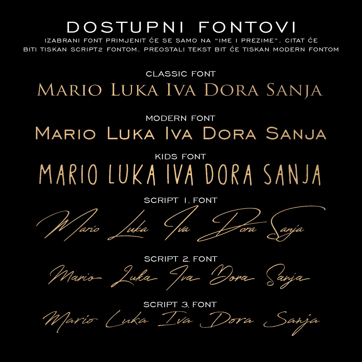 Obiteljski otisci prsta - personalizirani metalik print V1
