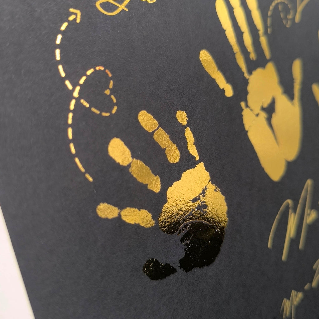 Dječji skupni otisci V2 - personalizirani metalik print sa strijelicama