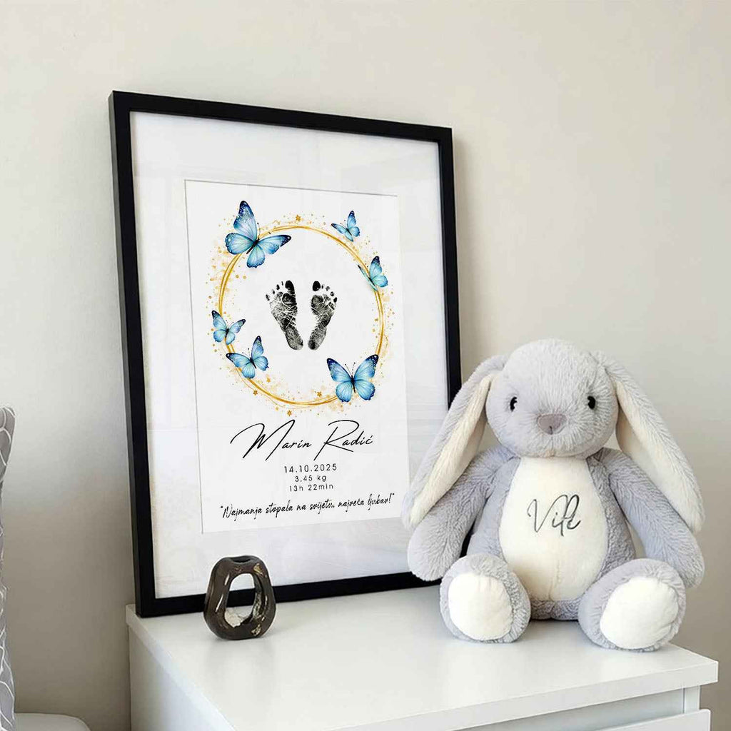 Dječji otisci stopala personalizirani print DI ADORE