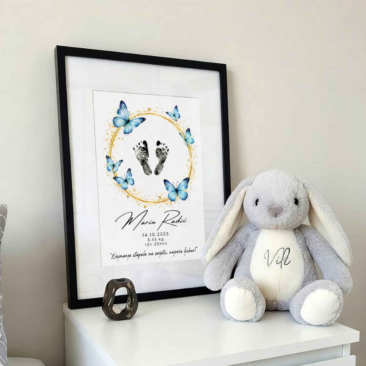 Dječji otisci stopala personalizirani print DI ADORE