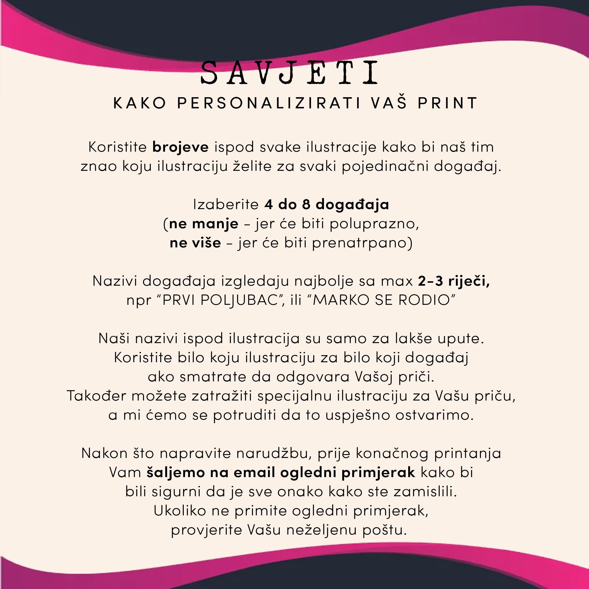 Vremenska linija - personalizirani print