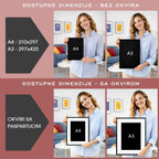 Karta gradova - personalizirani metalik print V2 - DI ADORE