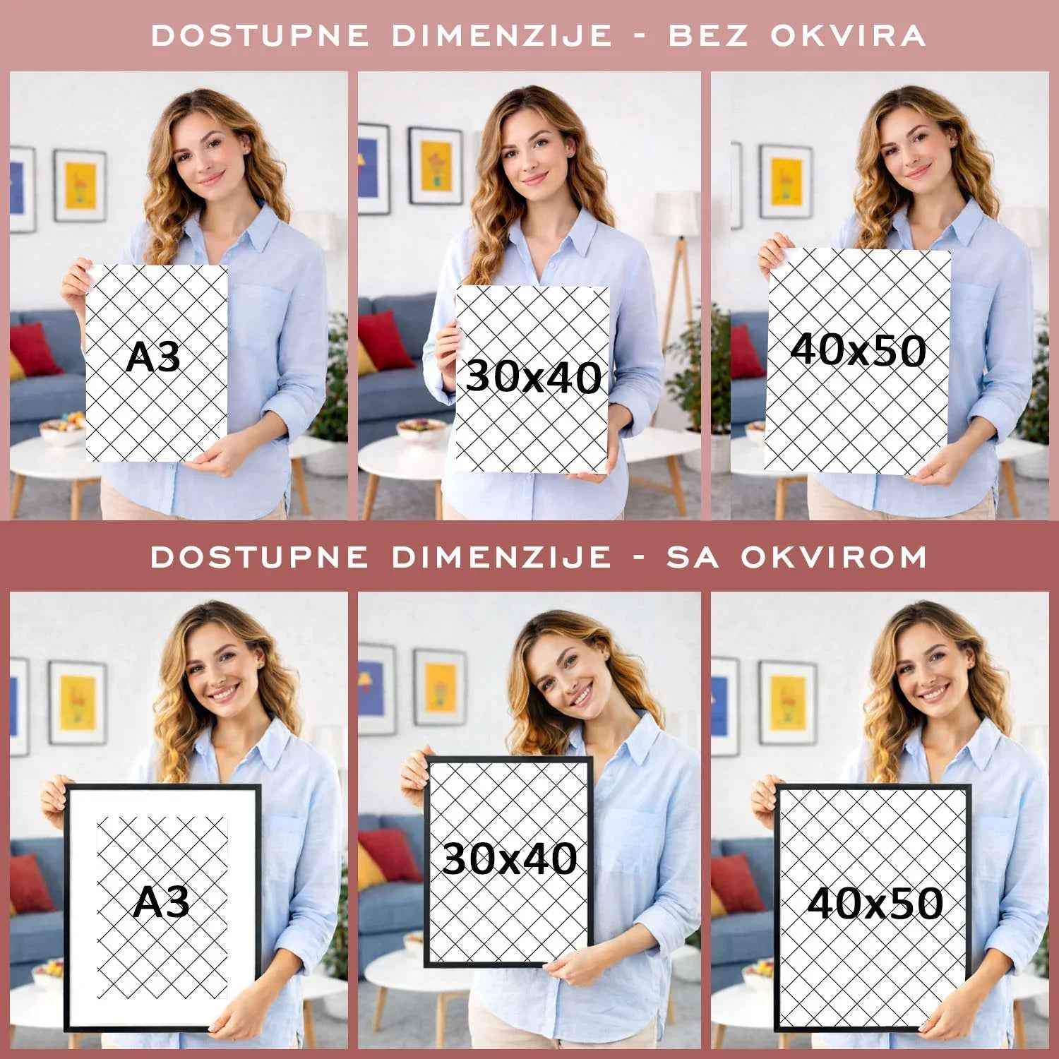Karta gradova - personalizirani print V4 - DI ADORE