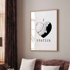 Karta gradova personalizirani print DI ADORE