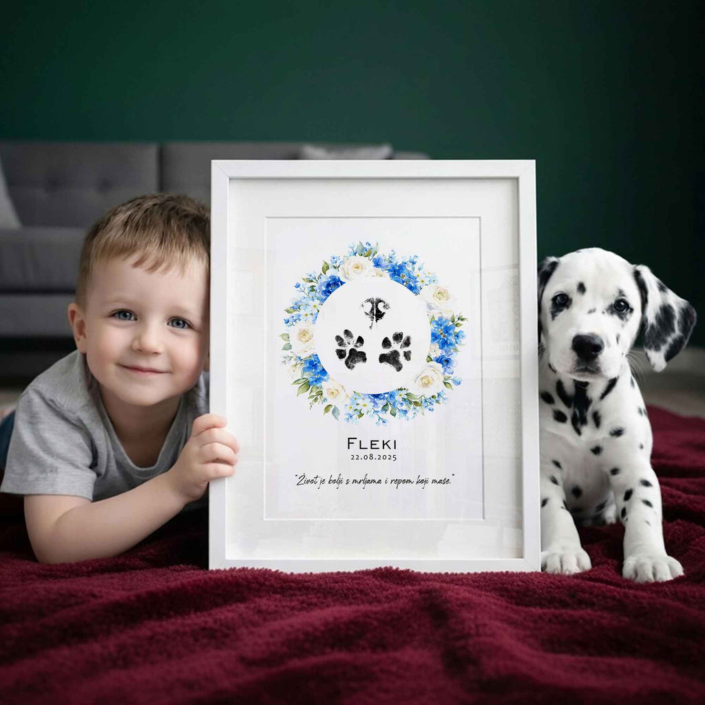 Ljubimci otisci šapica poster DI ADORE