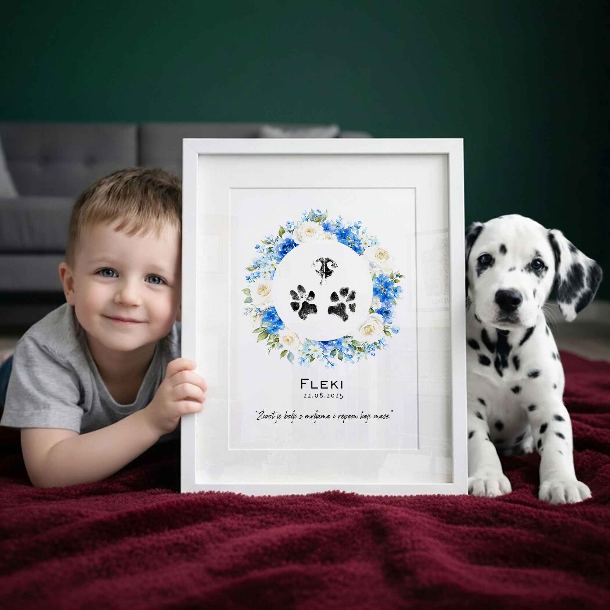 Ljubimci otisci šapica poster DI ADORE