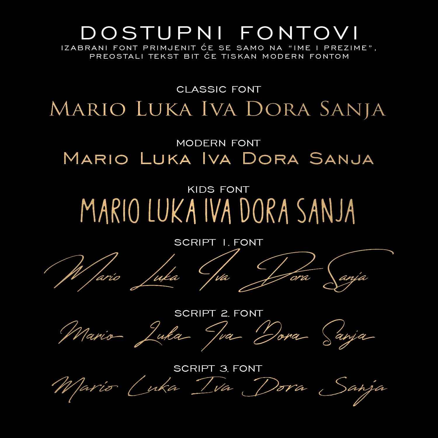 Mjesečeva mjena - personalizirani metalik print V1 - DI ADORE