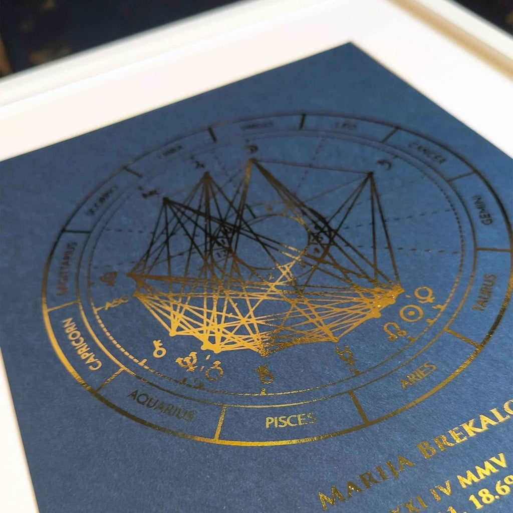 Natalna karta metalik print DI ADORE