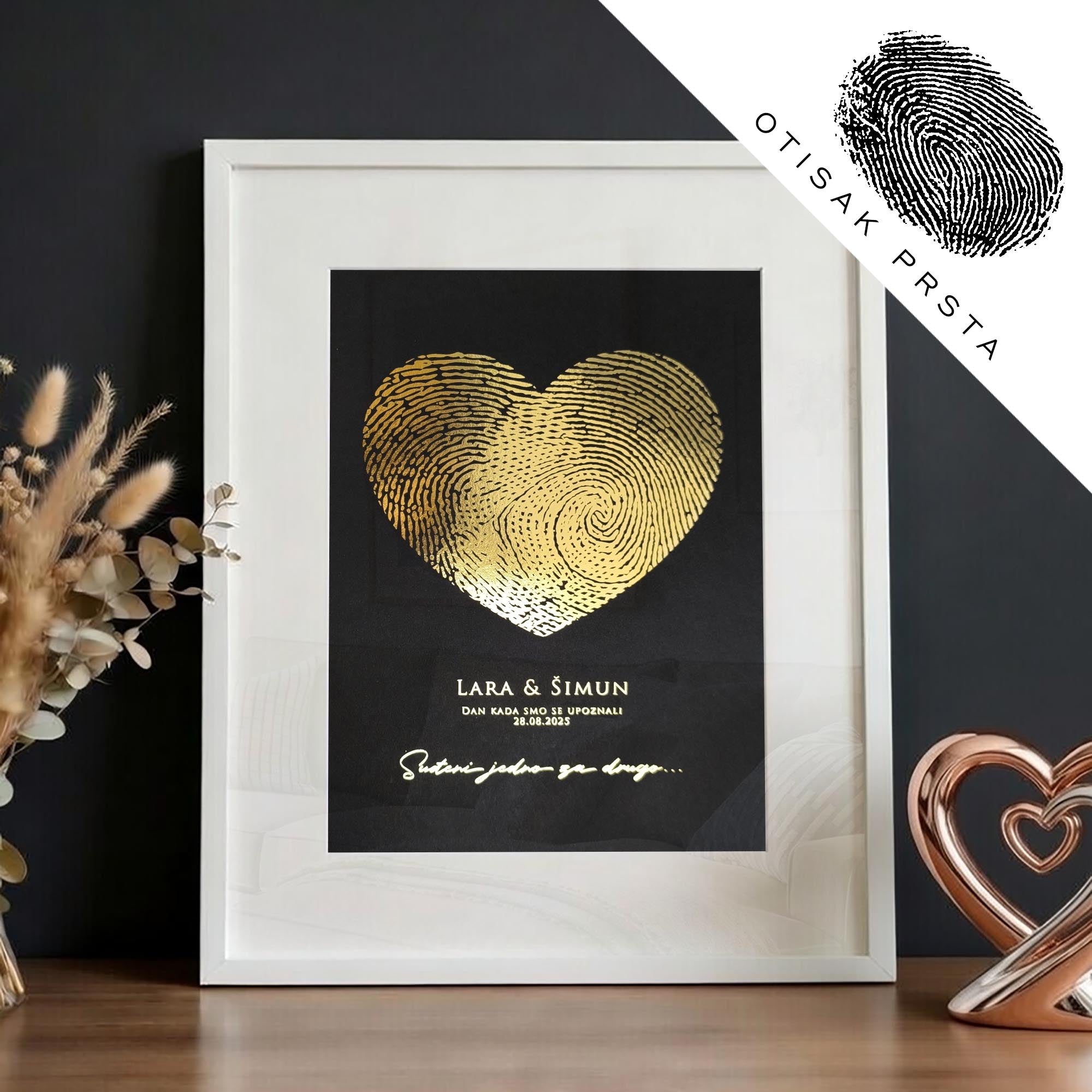 Obiteljski otisci - personalizirani metalik print V2