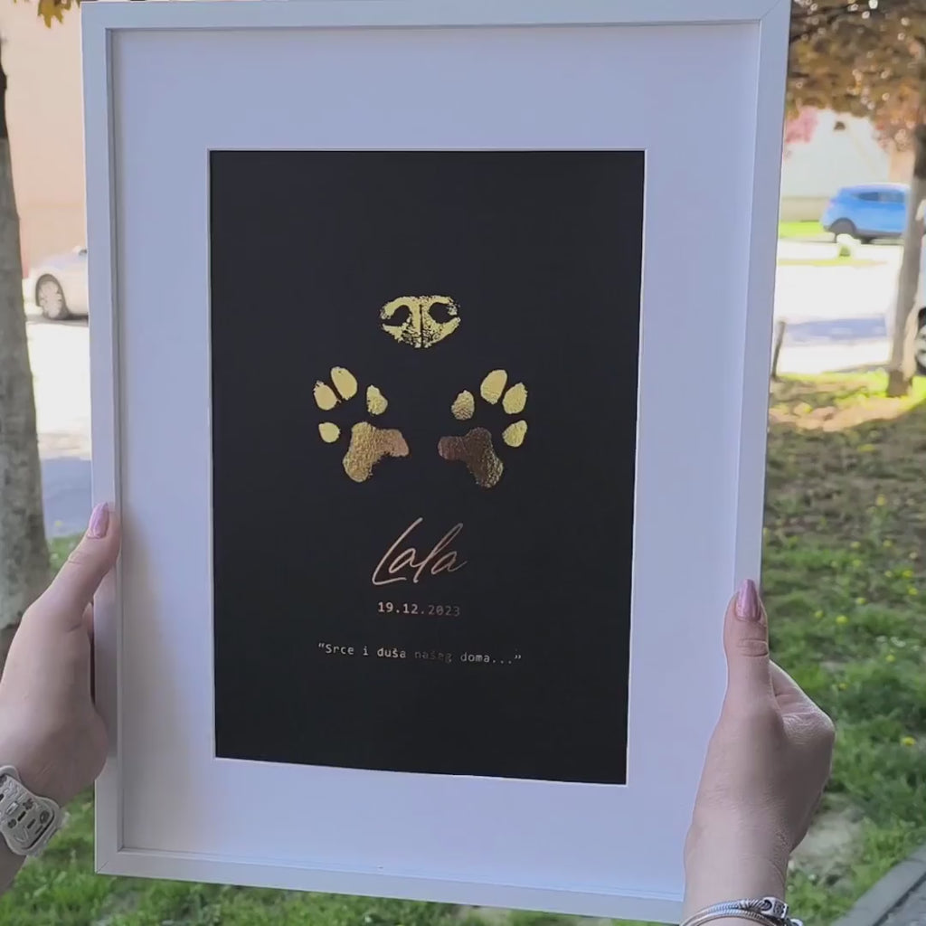 Ljubimci otisci - metalik print