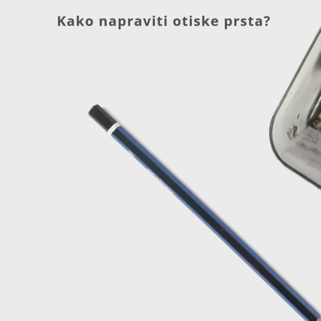 Obiteljski otisci prsta - personalizirani metalik print V1