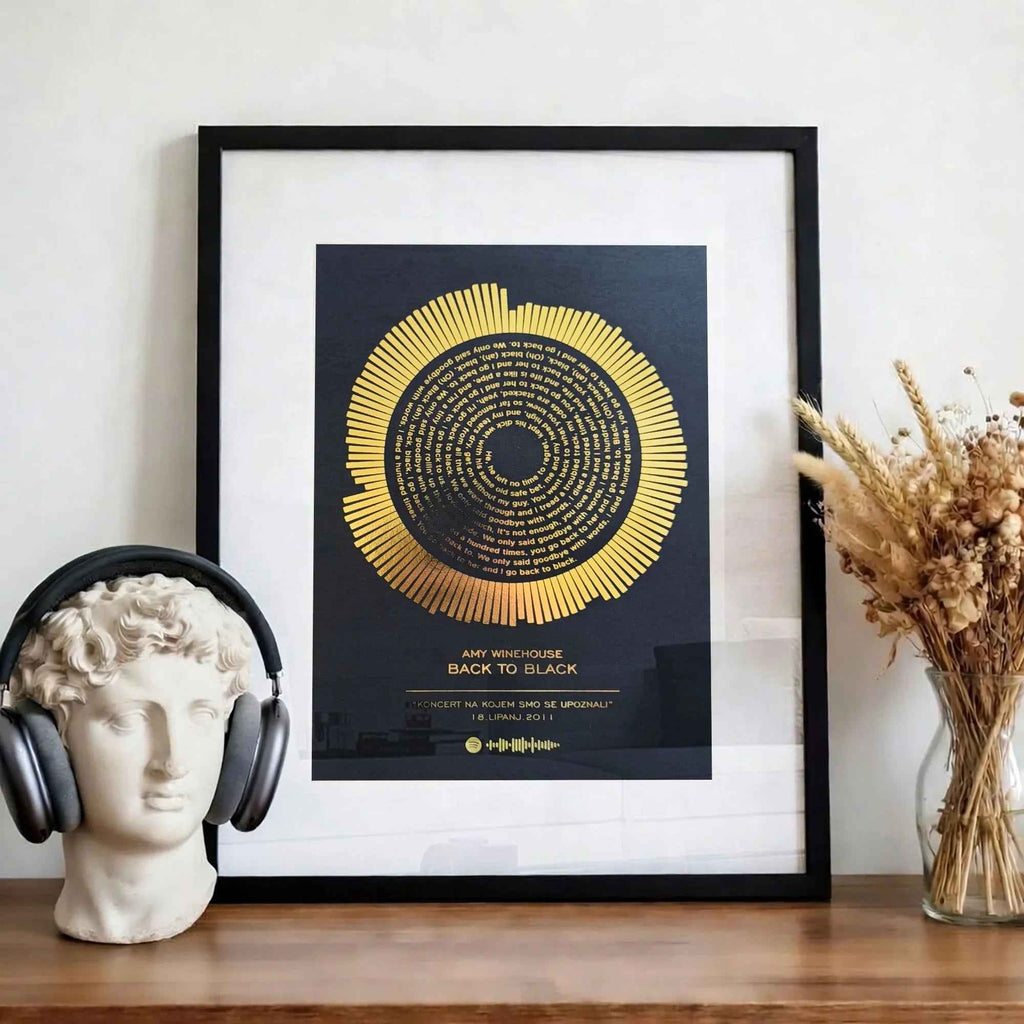 Stihovi pjesme metalik print DI ADORE