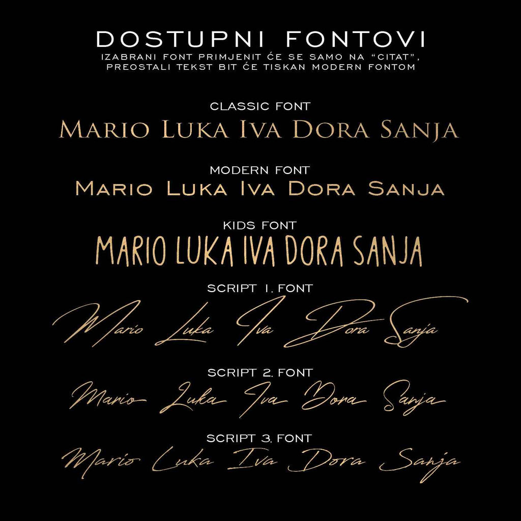 Zvjezdana karta - personalizirani metalik print V2 - DI ADORE