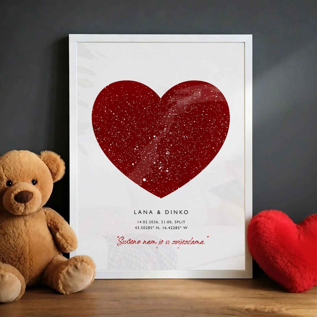 Karta gradova personalizirani print DI ADORE