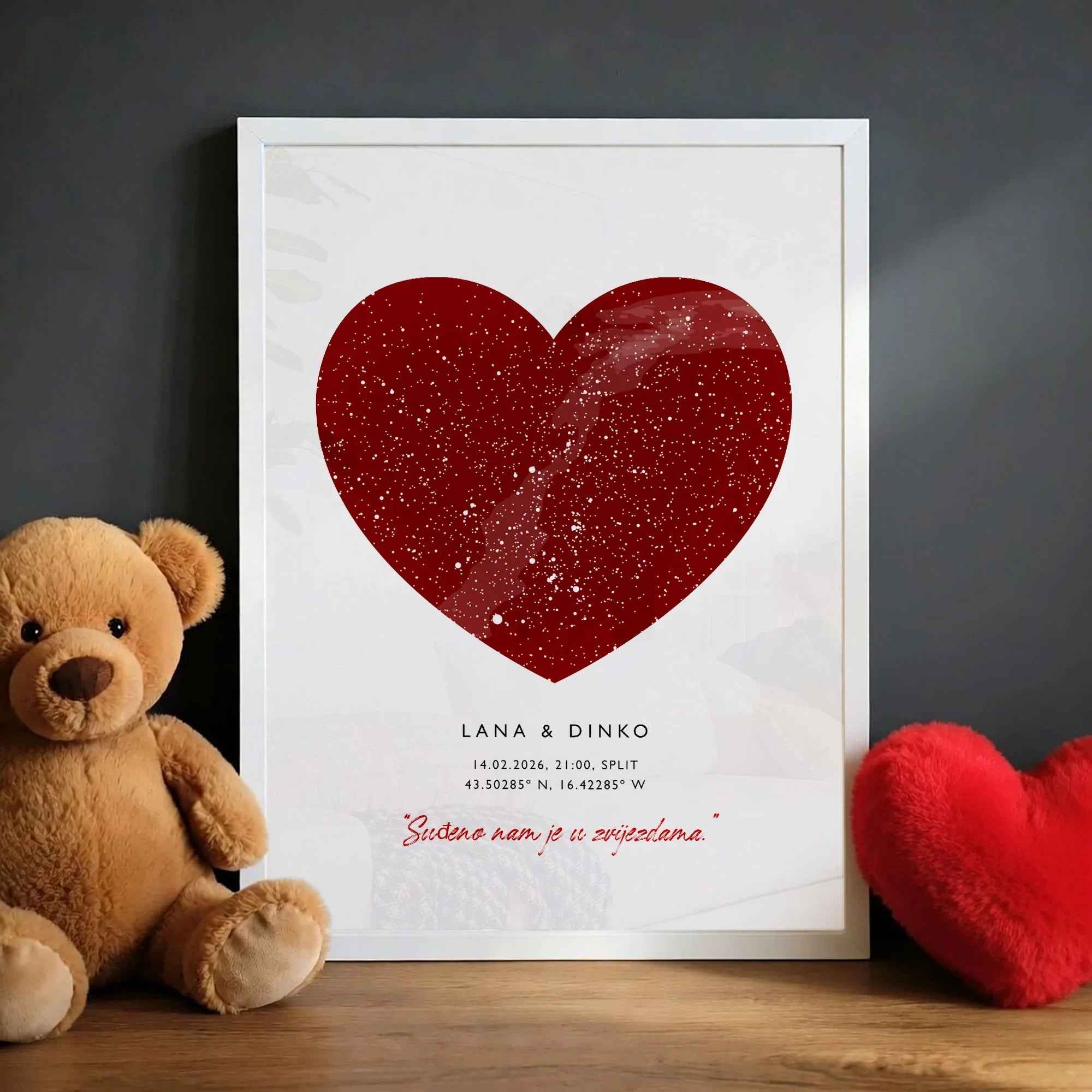 Karta gradova personalizirani print DI ADORE
