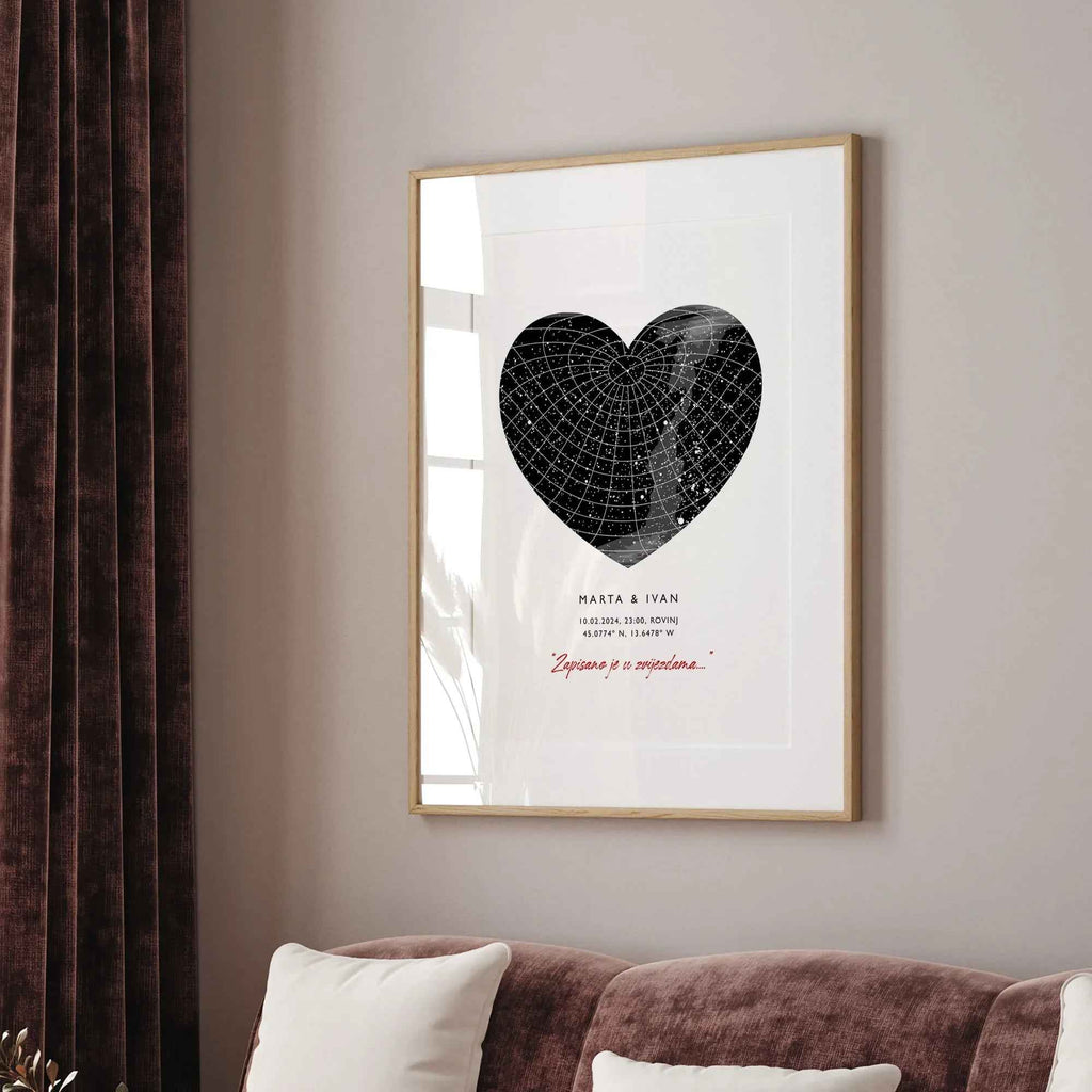Karta gradova personalizirani print DI ADORE