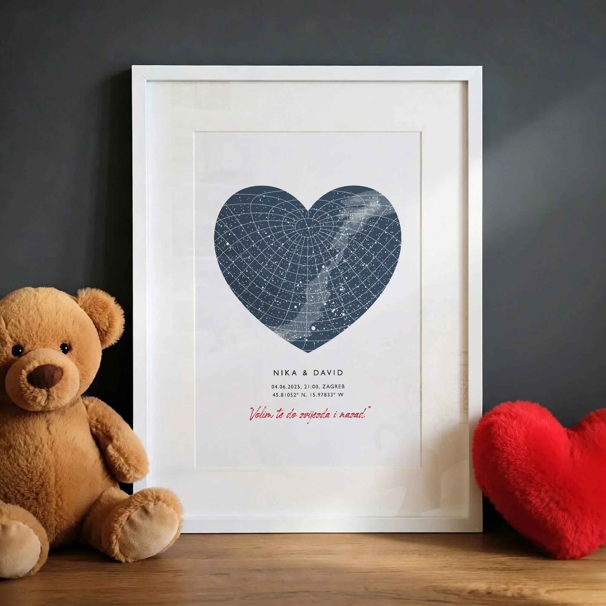 Karta gradova personalizirani print DI ADORE