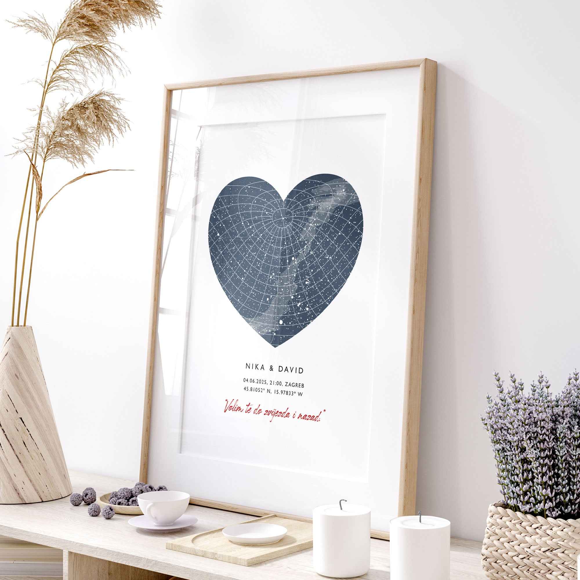 Karta gradova personalizirani print DI ADORE