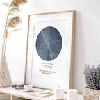 Zvjezdana karta personalizirani print DI ADORE